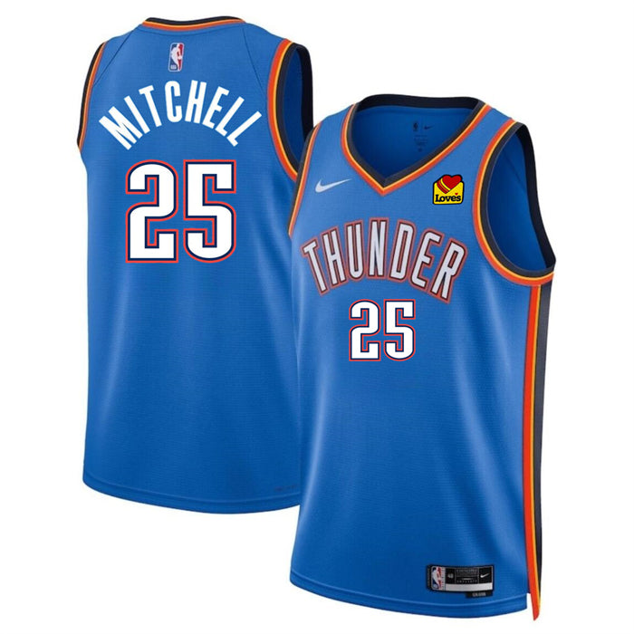 Ajay Mitchell Oklahoma City Thunder blue jersey
