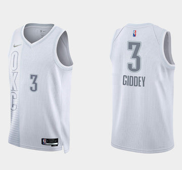 Josh Giddey Oklahoma City Thunder white jersey