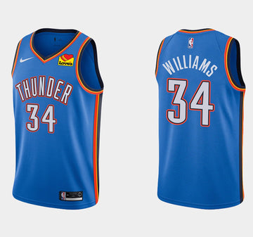 Kenrich Williams Oklahoma City Thunder blue jersey