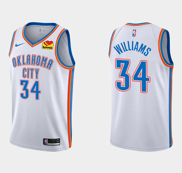 Kenrich Williams Oklahoma City Thunder white jersey