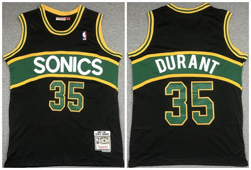 Kevin Durant Oklahoma City Thunder black Throwback jersey