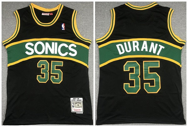 Kevin Durant Oklahoma City Thunder black Throwback jersey
