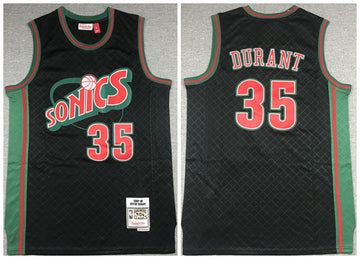 Kevin Durant Oklahoma City Thunder black Throwback jersey
