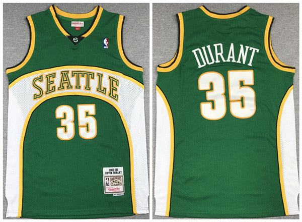 Kevin Durant Oklahoma City Thunder green Throwback jersey