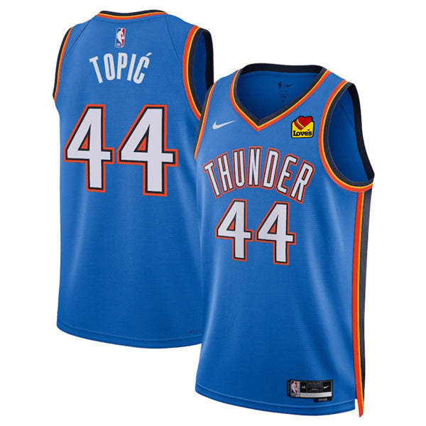 Nikola Topi Oklahoma City Thunder blue jersey