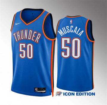 Mike Muscala Oklahoma City Thunder blue jersey