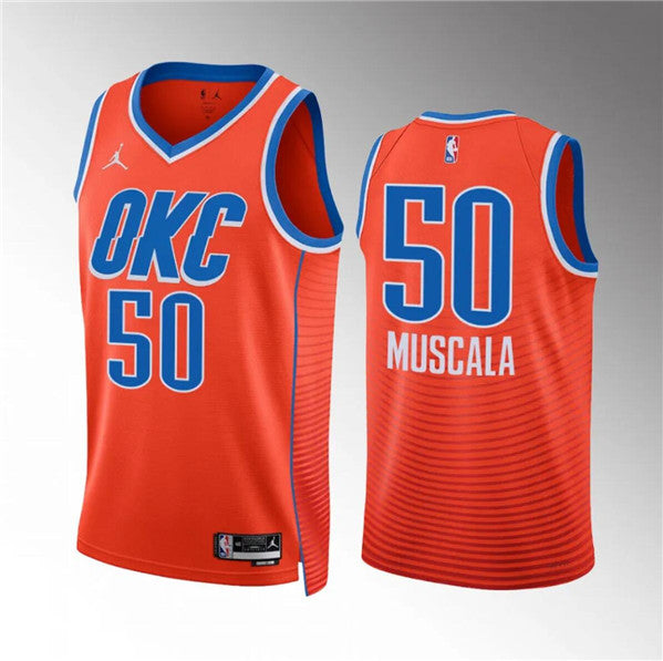 Mike Muscala Oklahoma City Thunder orange jersey