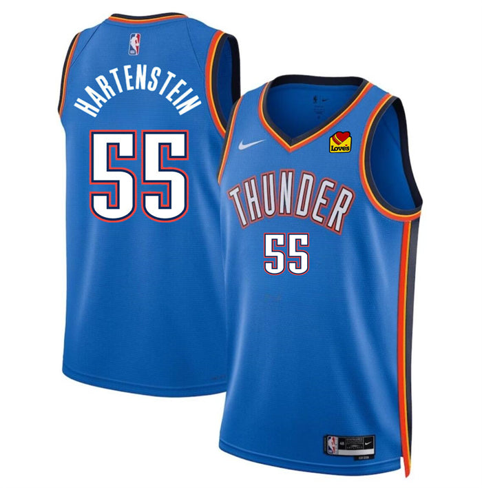Isaiah Hartenstein Oklahoma City Thunder blue jersey