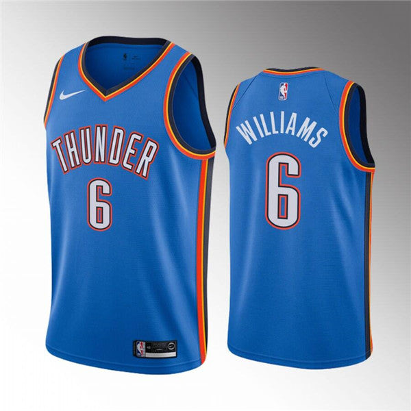 Jaylin Williams Oklahoma City Thunder blue jersey