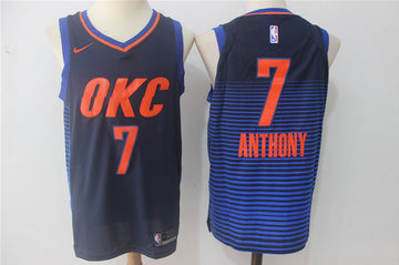 Carmelo Anthony Oklahoma City Thunder blue jersey