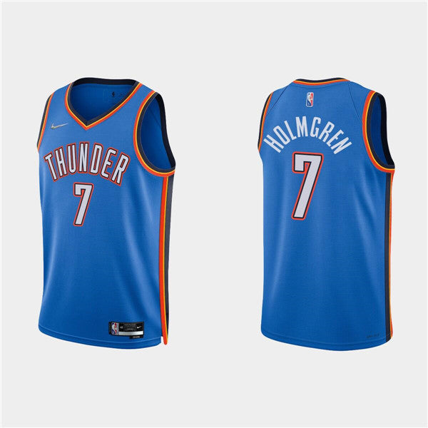 Chet Holmgren Oklahoma City Thunder blue jersey