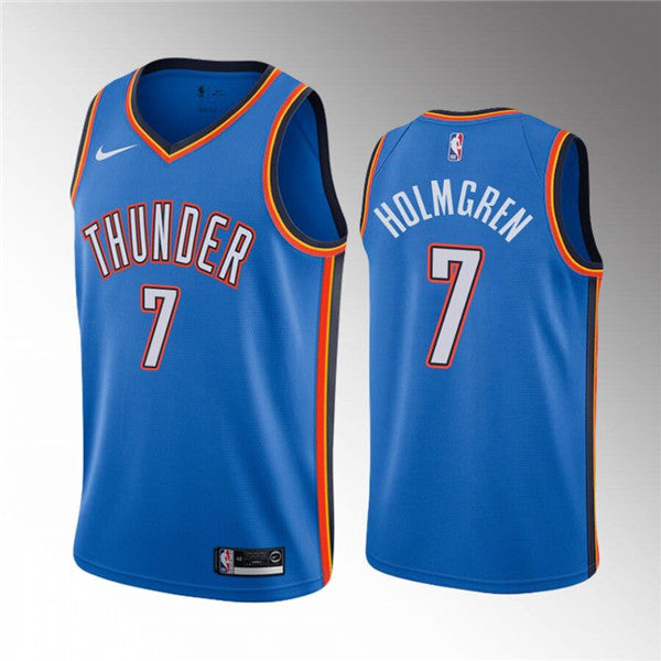 Chet Holmgren Oklahoma City Thunder blue jersey
