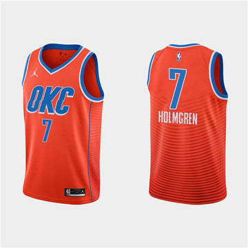 Chet Holmgren Oklahoma City Thunder orange jersey