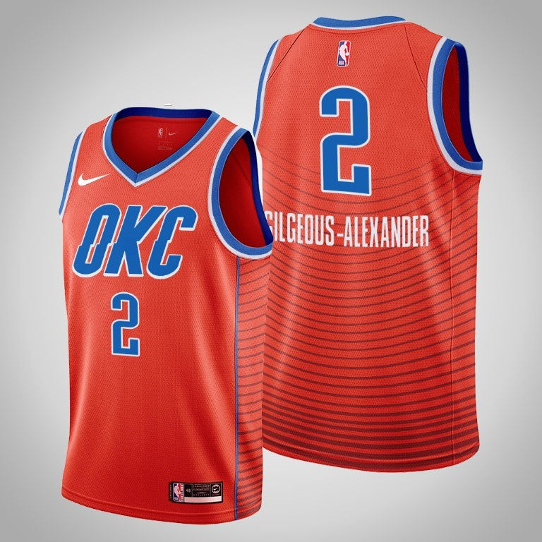 Oklahoma City Thunder orange jersey