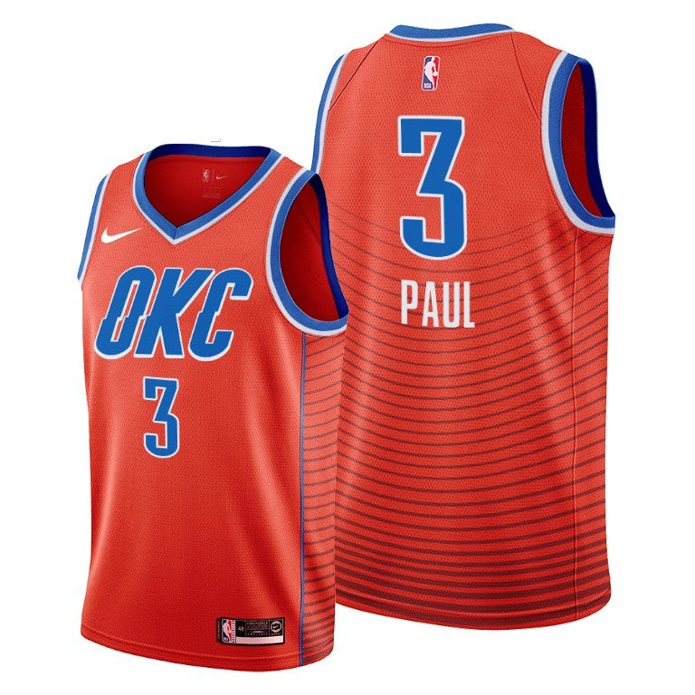 Oklahoma City Thunder orange jersey