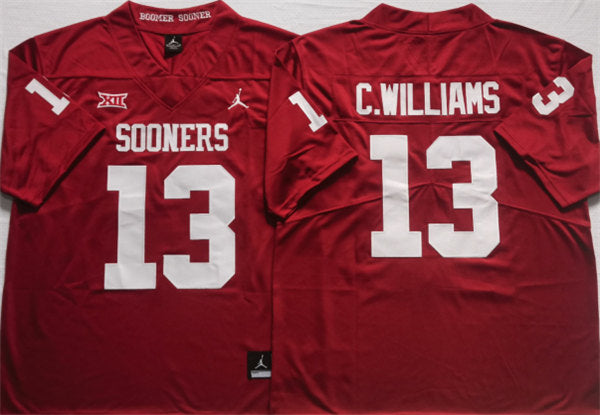 CWILLIAMS Oklahoma Sooners red jersey