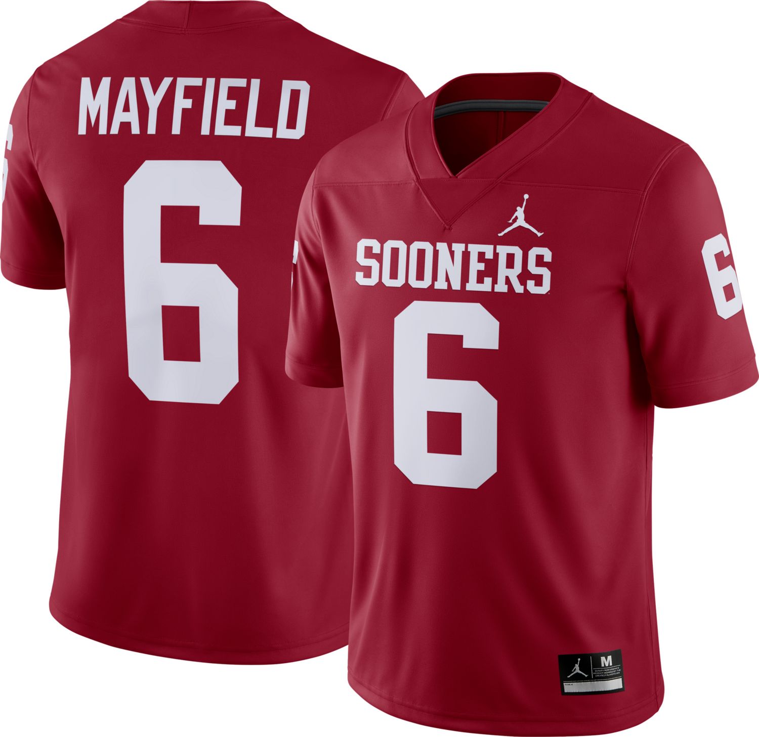 Baker Mayfield Oklahoma Sooners red Game jersey