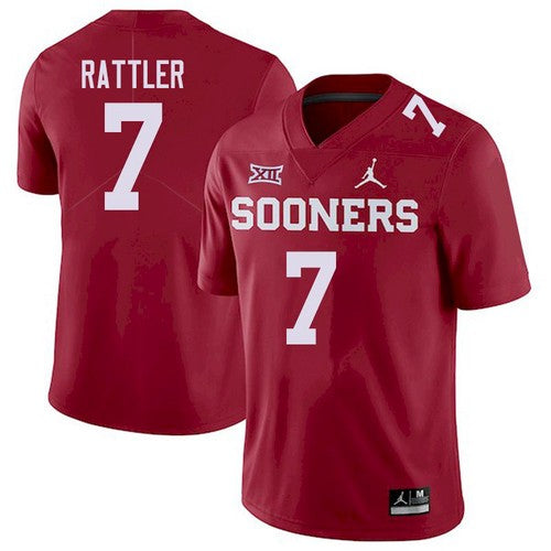 Spencer Rattler Oklahoma Sooners red Game jersey