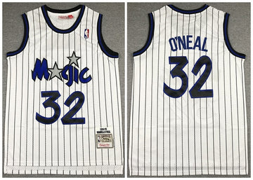 Shaquille O'Neal Orlando Magic white Throwback jersey
