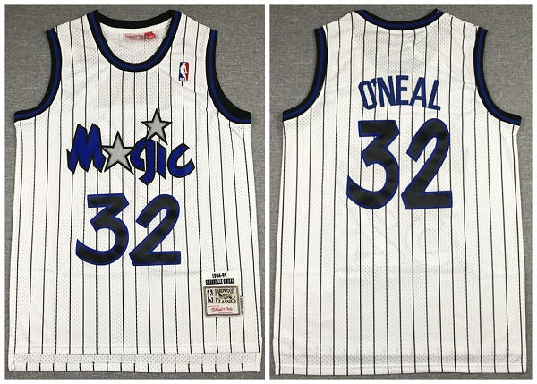 Shaquille O'Neal Orlando Magic white Throwback jersey