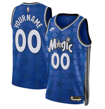 Custom Orlando Magic blue Classic jersey