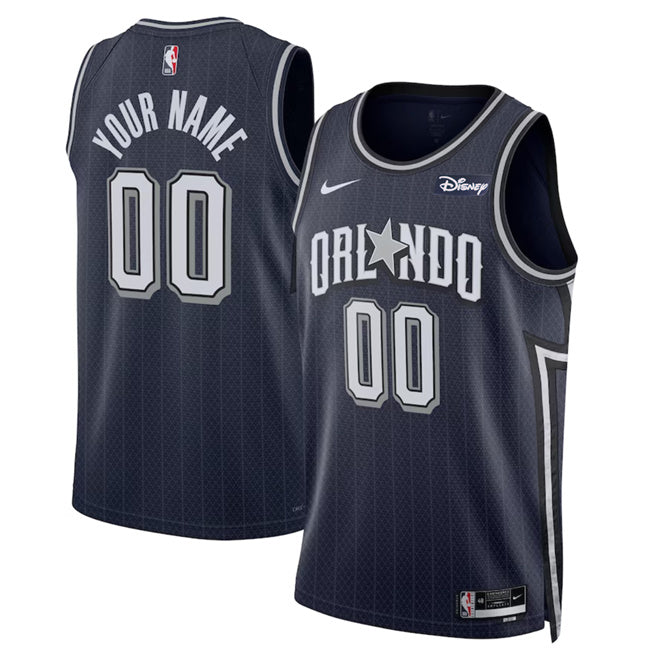 Custom Orlando Magic navy City Edition jersey