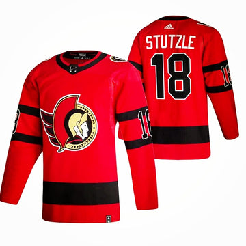 Tim Stutzle Ottawa Senators red Reverse Retro jersey