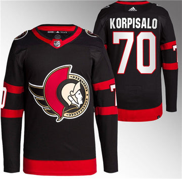 Joonas Korpisalo Ottawa Senators black jersey