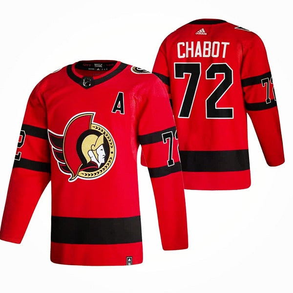 Thomas Chabot Ottawa Senators red Reverse Retro jersey