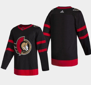 Custom Ottawa Senators black Home jersey