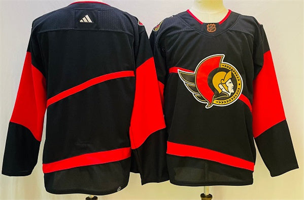 Custom Ottawa Senators black jersey