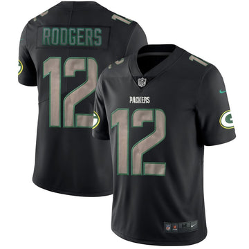 Aaron Rodgers Green Bay Packers black jersey