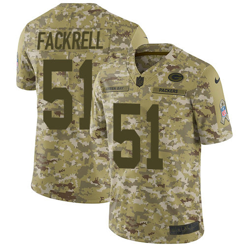 Kyler Fackrell Green Bay Packers camo Salute To Service jersey
