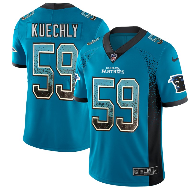 Luke Kuechly Carolina Panthers blue Color Rush jersey