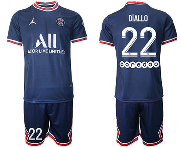 Diallo Paris Saint-Germain blue jersey