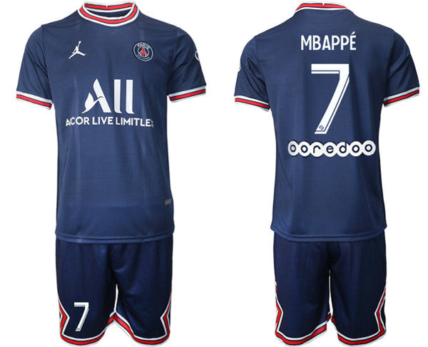 Mbappe Paris Saint-Germain blue jersey