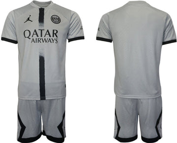 Custom Paris Saint-Germain gray jersey