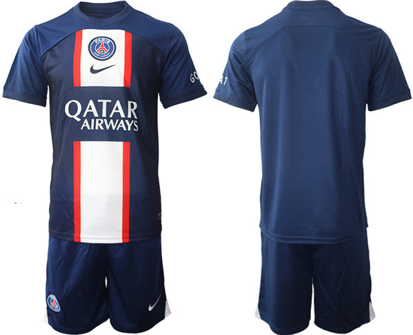 Custom Paris Saint-Germain navy Home jersey