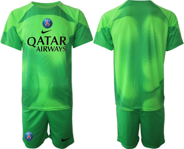 Custom Paris Saint-Germain green jersey