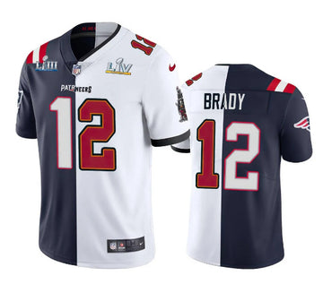 Tom Brady Two Tone New England Patriots navy jersey