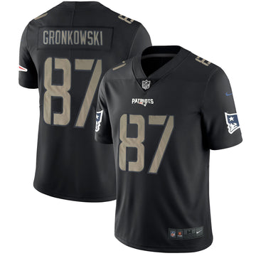 Rob Gronkowski New England Patriots black jersey