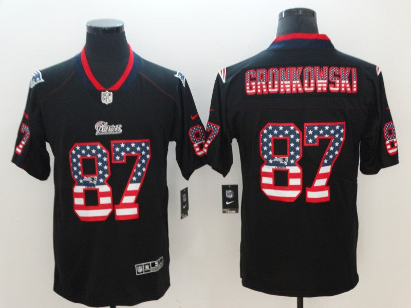 Rob Gronkowski New England Patriots black Color Rush jersey