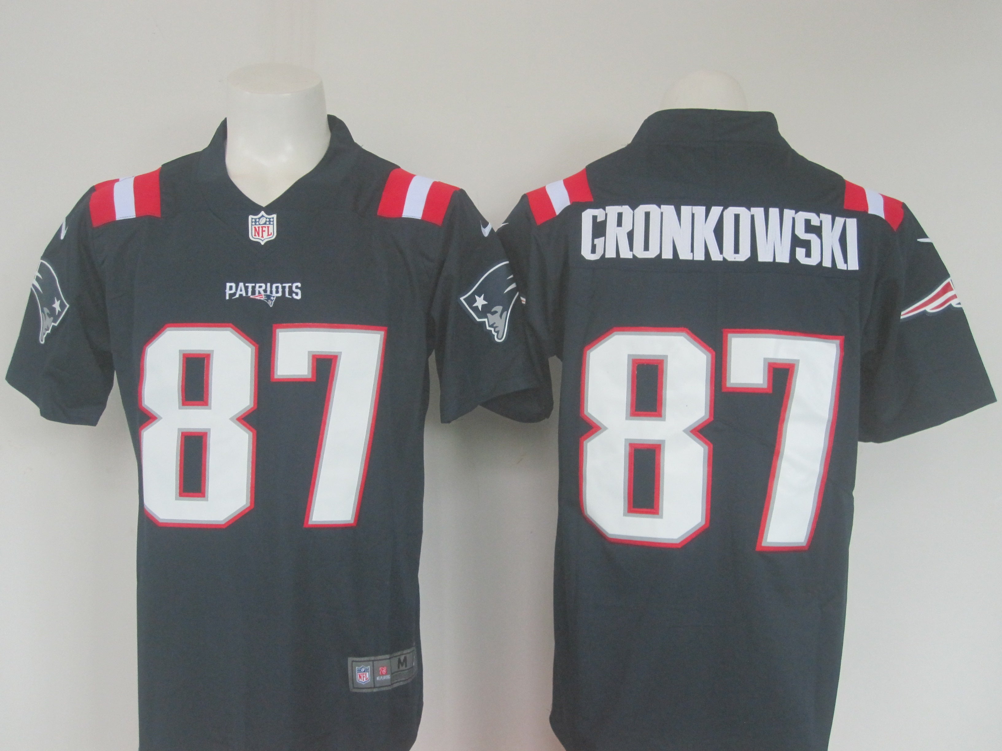 Rob Gronkowski New England Patriots navy jersey