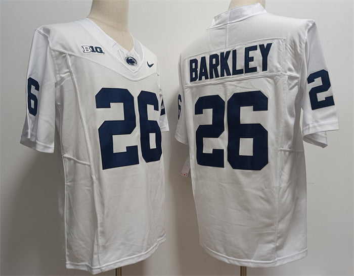 Saquon Barkley Penn State Nittany Lions white FUSE jersey