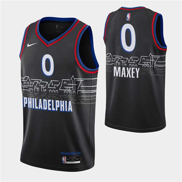 Tyrese Maxey Philadelphia 76ers black jersey