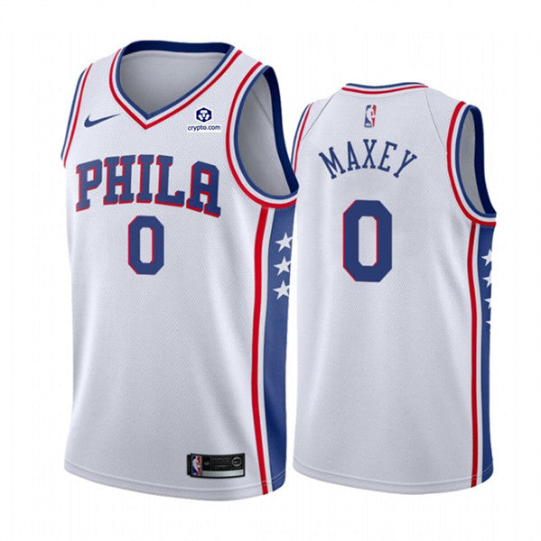 Tyrese Maxey Philadelphia 76ers white jersey