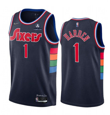 James Harden Philadelphia 76ers navy City Edition jersey