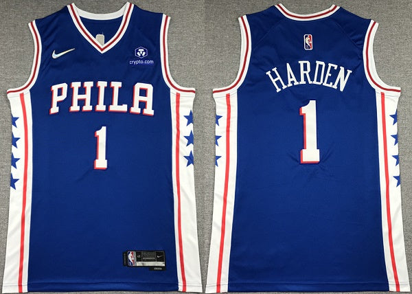 James Harden Philadelphia 76ers royal jersey