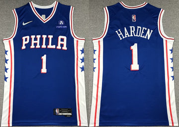 James Harden Philadelphia 76ers royal jersey