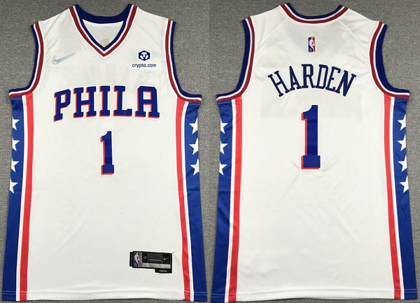 James Harden Philadelphia 76ers white jersey